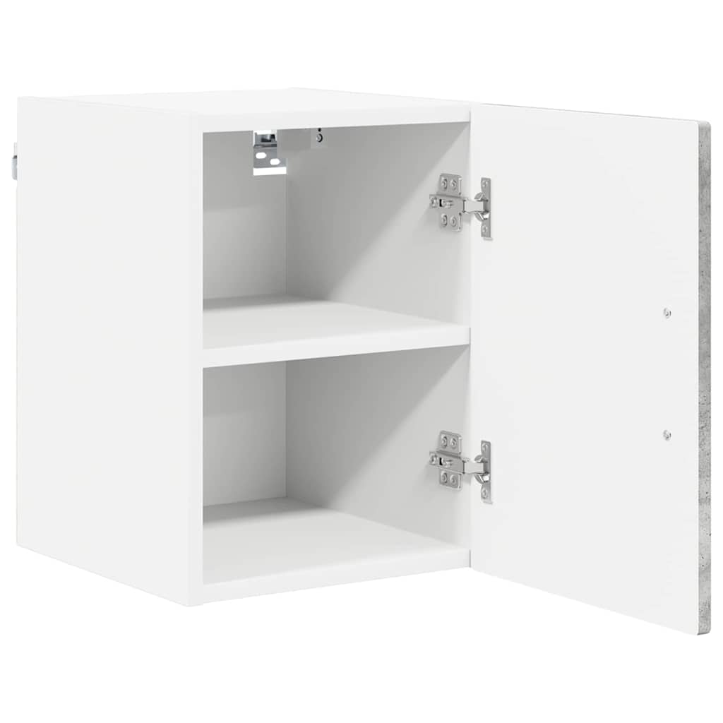 vidaXL Wandschrank PORTO 2 pcs Beton Grau 30 x 31 x 40 cm