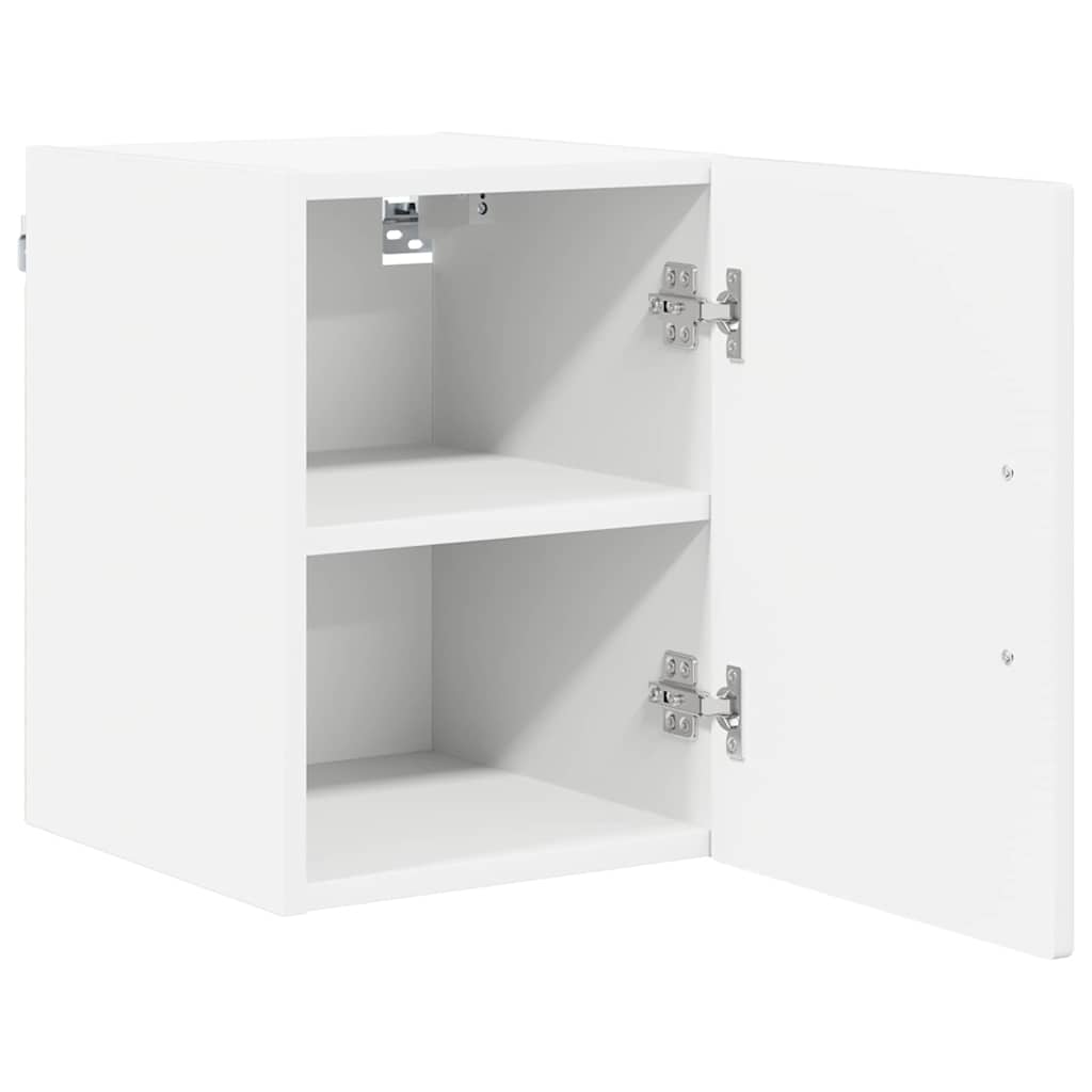 vidaXL Wandschrank PORTO 2 pcs Hochglanz Weiß 30 x 31 x 40 cm
