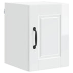 vidaXL Wandschrank PORTO 2 pcs Hochglanz Weiß 30 x 31 x 40 cm