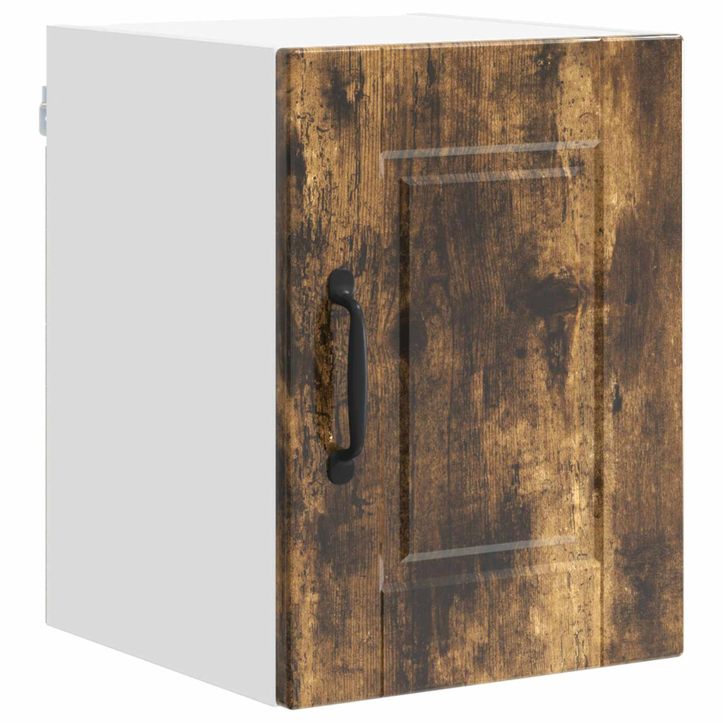 vidaXL Wandschrank PORTO Geräucherte Eiche 30 x 31 x 40 cm