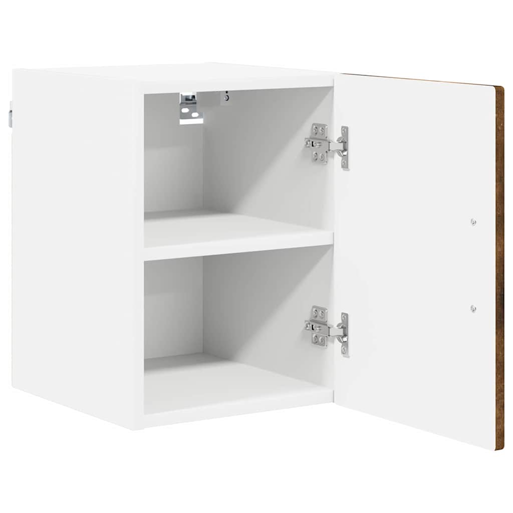 vidaXL Wandschrank PORTO 2 pcs Geräucherte Eiche 30 x 31 x 40 cm