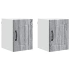 vidaXL Wandschrank PORTO 2 pcs Graues Sonoma 30 x 31 x 40 cm