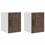 vidaXL Wandschrank PORTO 2 pcs Braun Eichen-Optik 30 x 31 x 40 cm