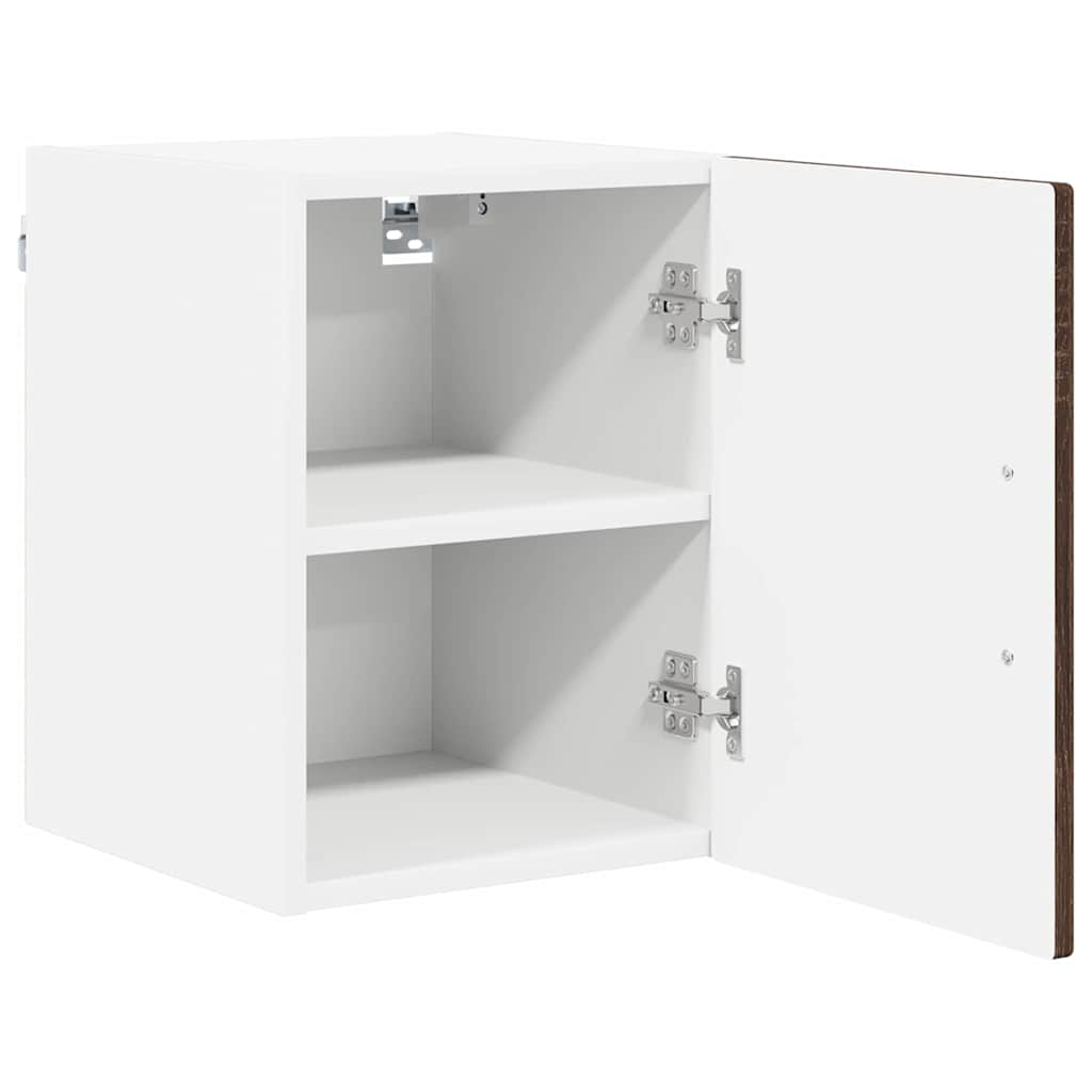 vidaXL Wandschrank PORTO 2 pcs Braun Eichen-Optik 30 x 31 x 40 cm