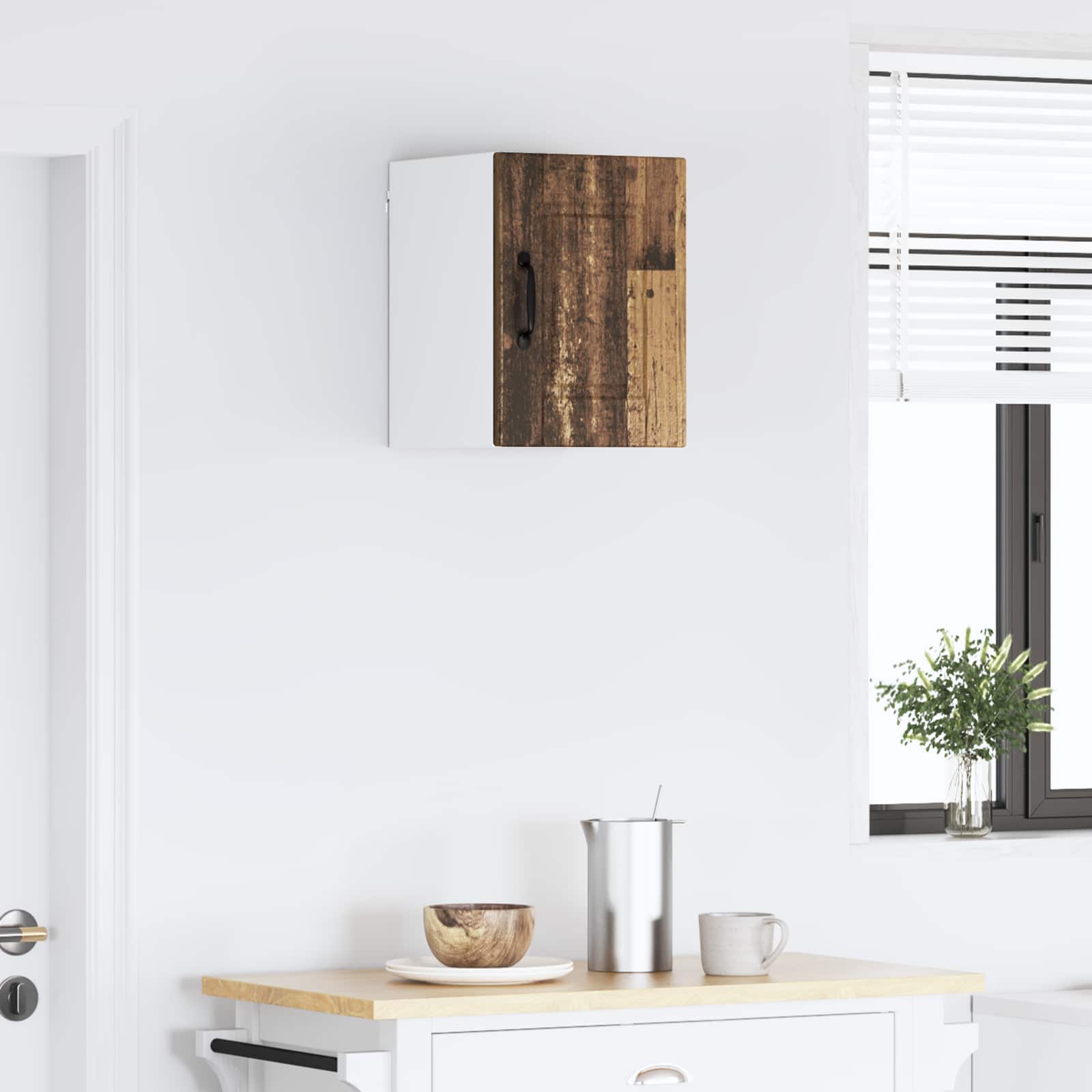vidaXL Wandschrank PORTO Altholz 30 x 31 x 40 cm Holzwerkstoff