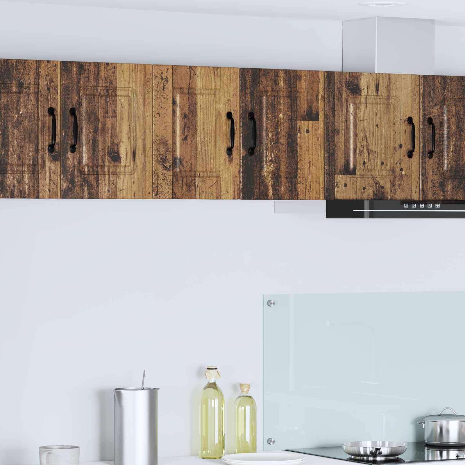 vidaXL Wandschrank PORTO 2 pcs Altholz 30 x 31 x 40 cm Holzwerkstoff