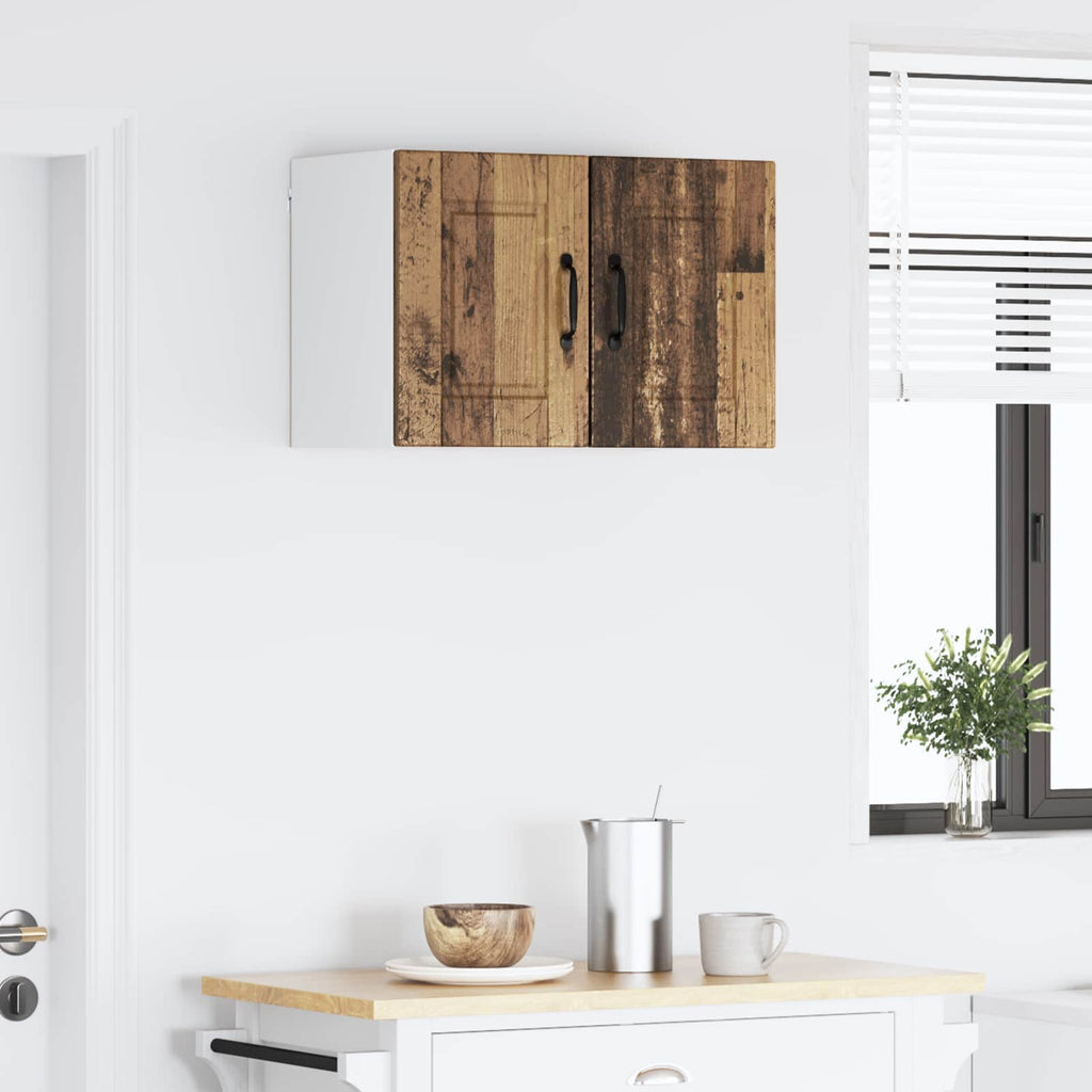 vidaXL Wandschrank PORTO 2 pcs Altholz 30 x 31 x 40 cm Holzwerkstoff