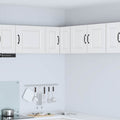 vidaXL Wand-Eckschrank PORTO Weiß 57 x 57 x 40 cm Holzwerkstoff