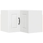 vidaXL Wand-Eckschrank PORTO Weiß 57 x 57 x 40 cm Holzwerkstoff
