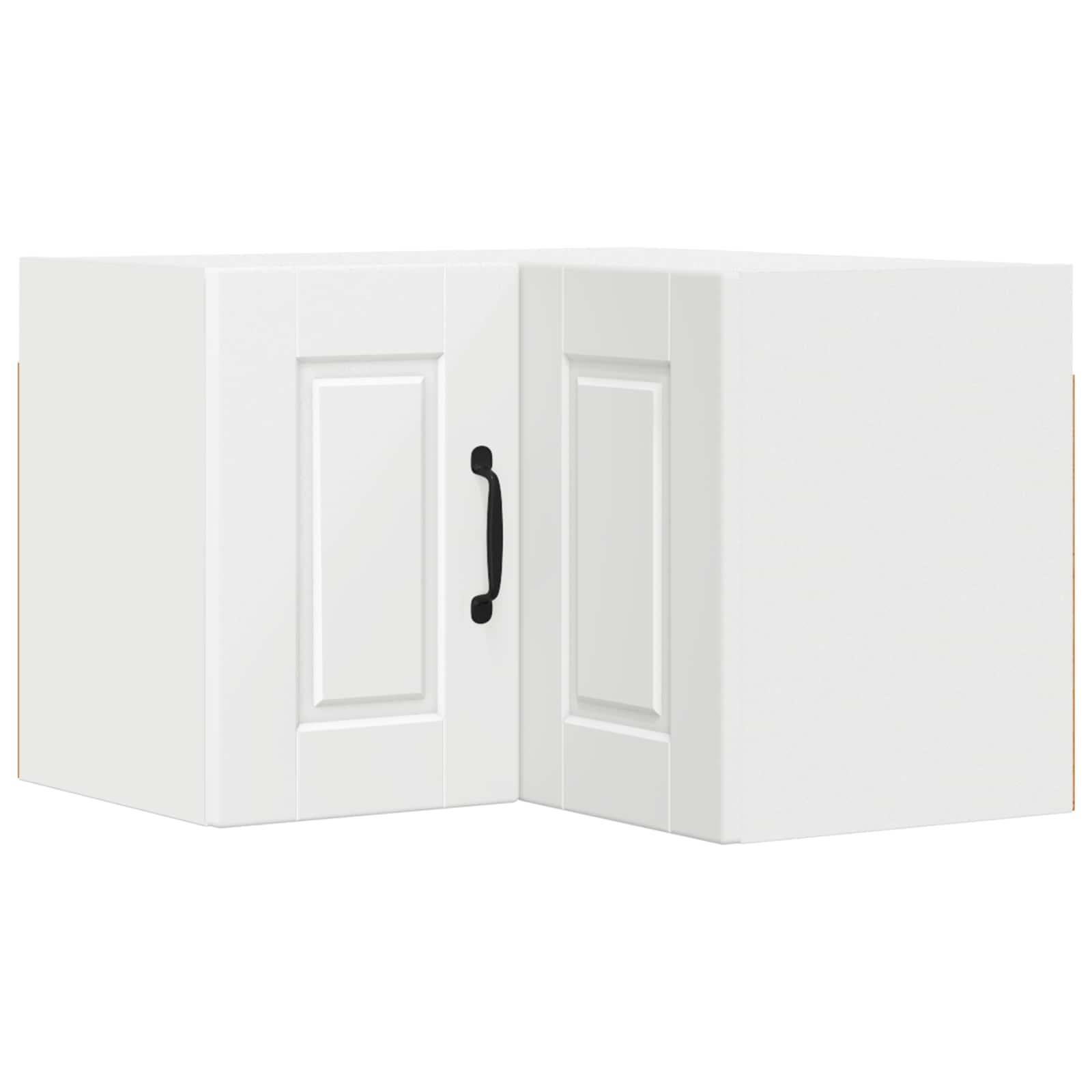 vidaXL Wand-Eckschrank PORTO Weiß 57 x 57 x 40 cm Holzwerkstoff