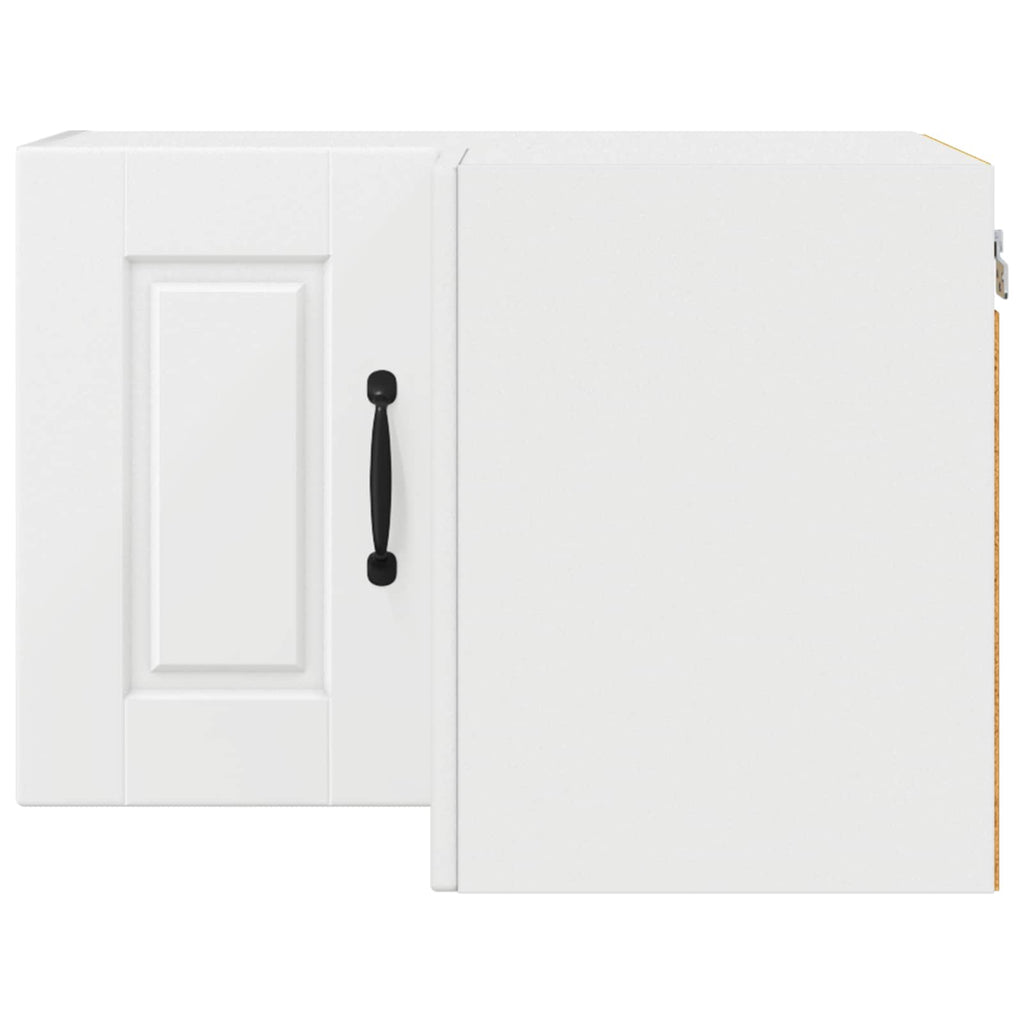 vidaXL Wand-Eckschrank PORTO Weiß 57 x 57 x 40 cm Holzwerkstoff