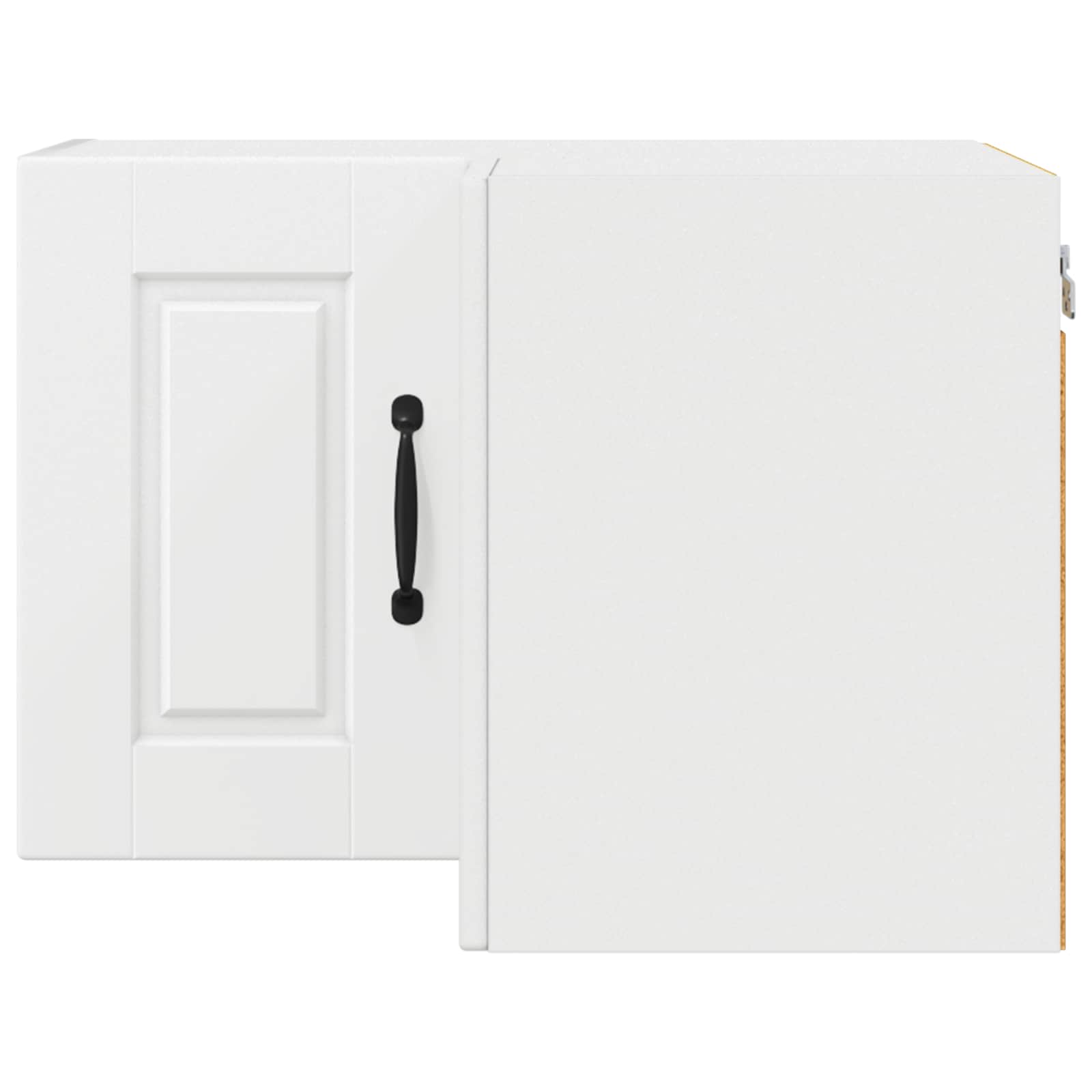 vidaXL Wand-Eckschrank PORTO Weiß 57 x 57 x 40 cm Holzwerkstoff