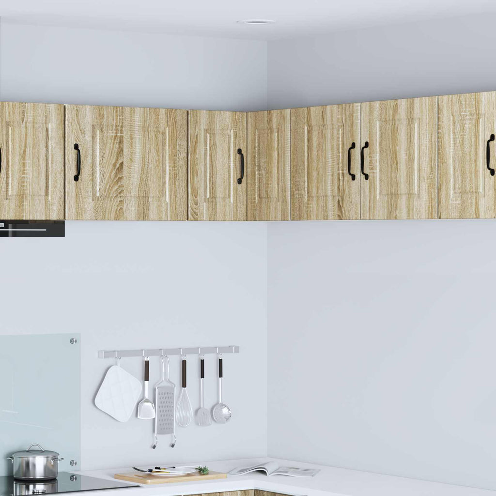 vidaXL Wand-Eckschrank PORTO Sonoma-Eiche 57 x 57 x 40 cm