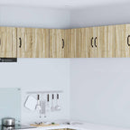 vidaXL Wand-Eckschrank PORTO Sonoma-Eiche 57 x 57 x 40 cm