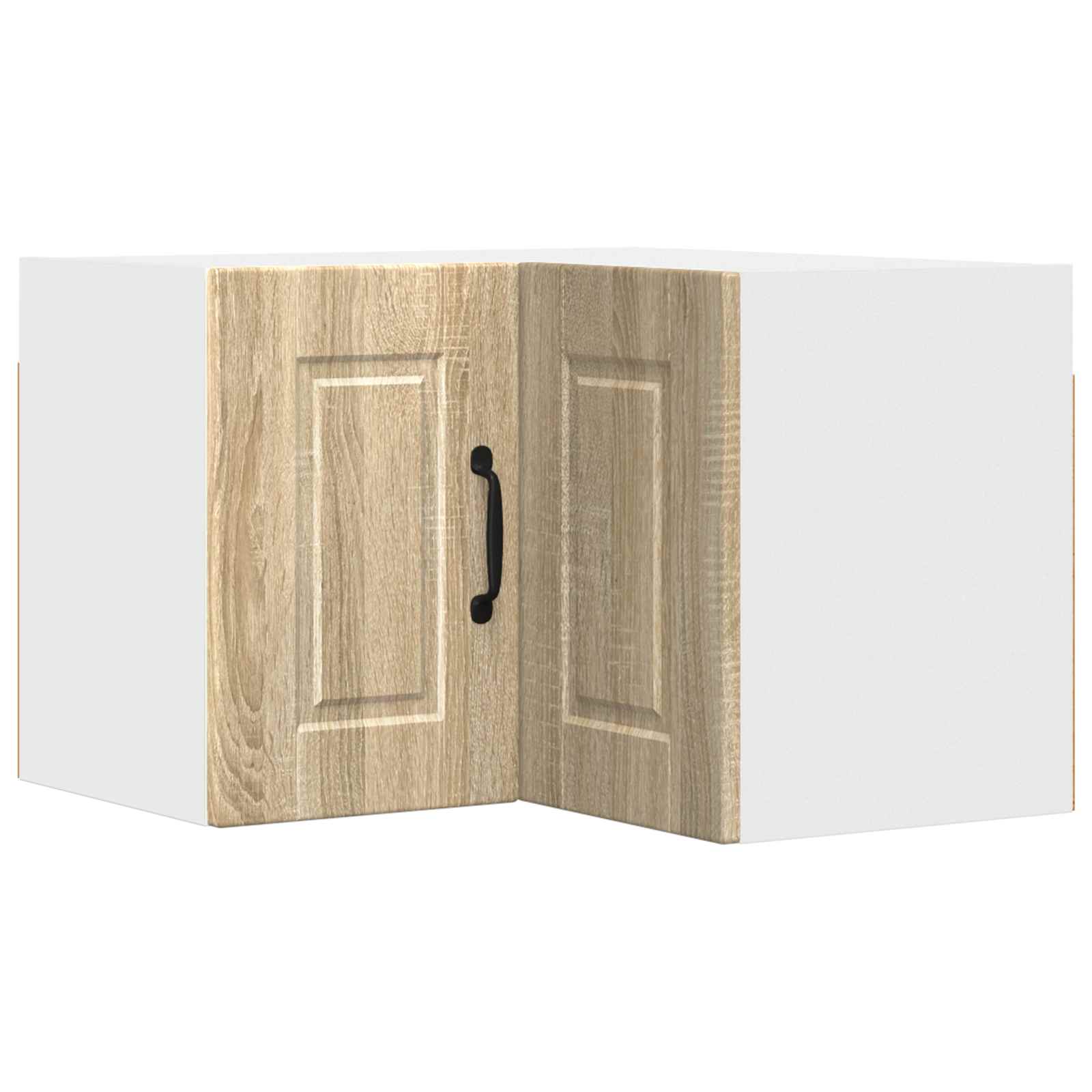vidaXL Wand-Eckschrank PORTO Sonoma-Eiche 57 x 57 x 40 cm