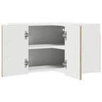vidaXL Wand-Eckschrank PORTO Sonoma-Eiche 57 x 57 x 40 cm