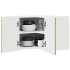 vidaXL Wand-Eckschrank PORTO Sonoma-Eiche 57 x 57 x 40 cm
