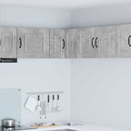 vidaXL Wand-Eckschrank PORTO Beton Grau 57 x 57 x 40 cm Holzwerkstoff