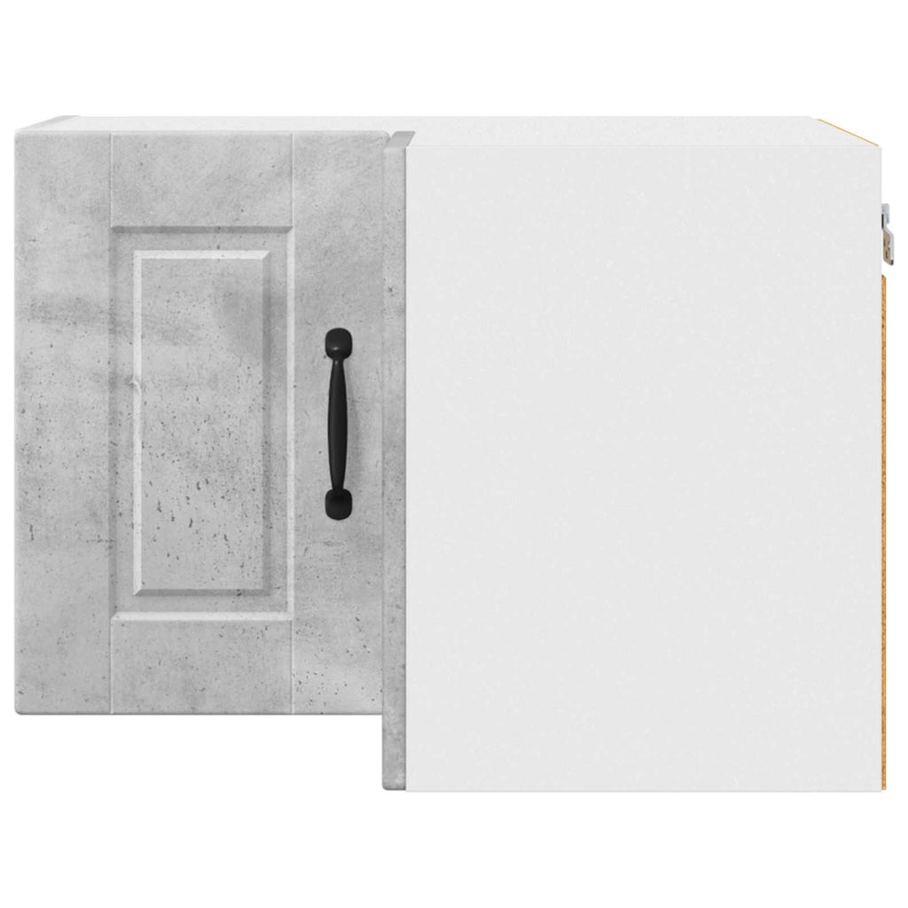vidaXL Wand-Eckschrank PORTO Beton Grau 57 x 57 x 40 cm Holzwerkstoff