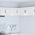 vidaXL Wand-Eckschrank PORTO Hochglanz Weiß 57 x 57 x 40 cm
