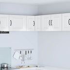 vidaXL Wand-Eckschrank PORTO Hochglanz Weiß 57 x 57 x 40 cm