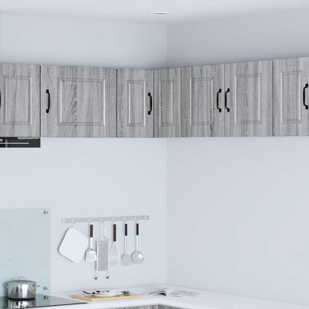 vidaXL Wand-Eckschrank PORTO Graues Sonoma 57 x 57 x 40 cm