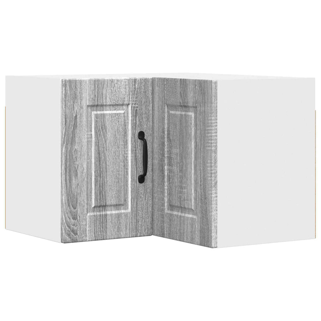 vidaXL Wand-Eckschrank PORTO Graues Sonoma 57 x 57 x 40 cm