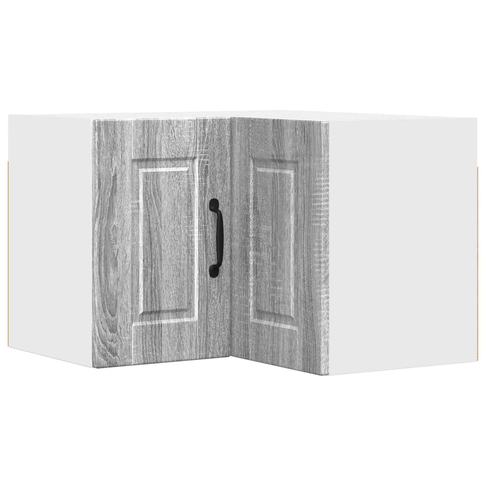 vidaXL Wand-Eckschrank PORTO Graues Sonoma 57 x 57 x 40 cm