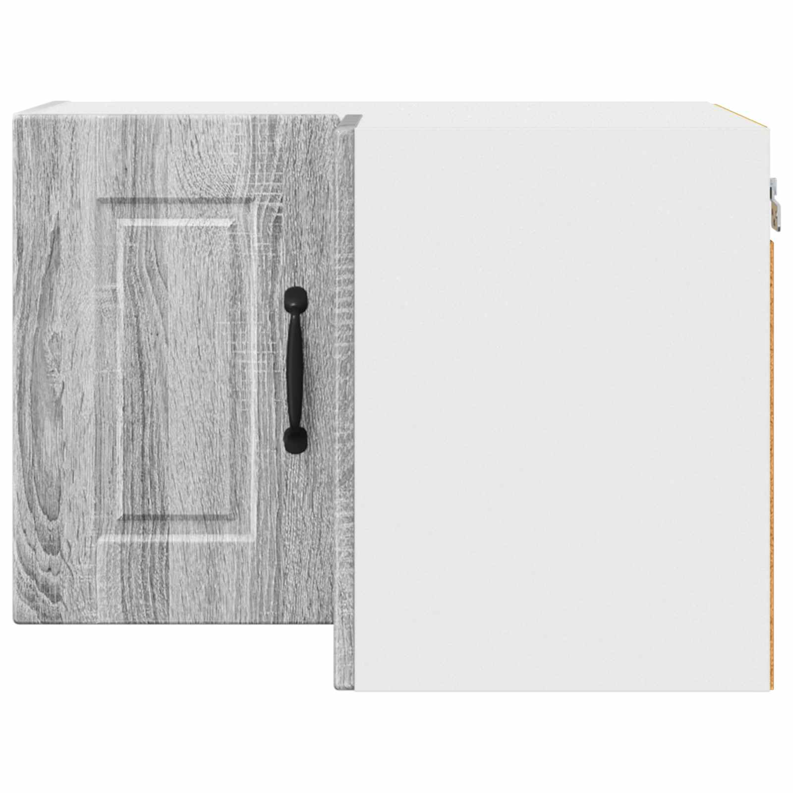 vidaXL Wand-Eckschrank PORTO Graues Sonoma 57 x 57 x 40 cm