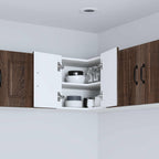 vidaXL Wand-Eckschrank PORTO Braun Eichen-Optik 57 x 57 x 40 cm
