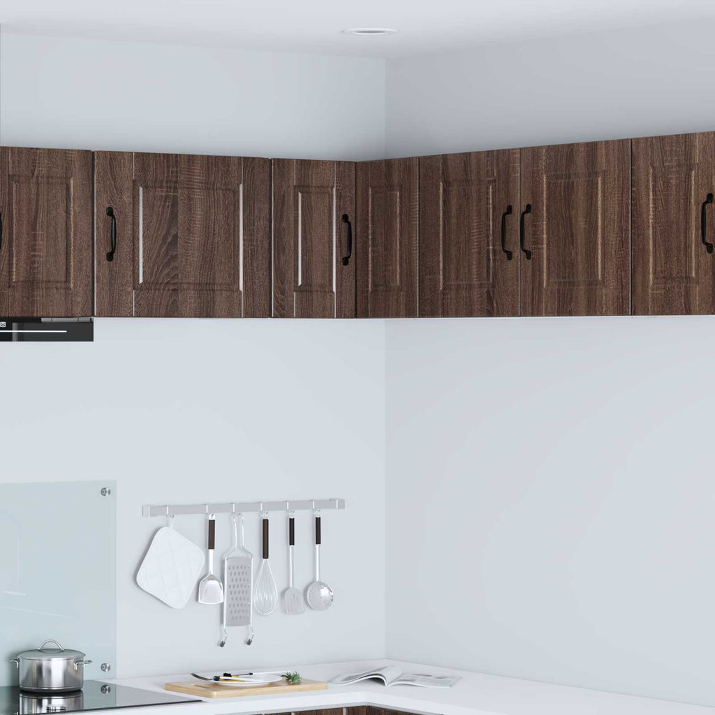 vidaXL Wand-Eckschrank PORTO Braun Eichen-Optik 57 x 57 x 40 cm