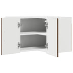 vidaXL Wand-Eckschrank PORTO Braun Eichen-Optik 57 x 57 x 40 cm