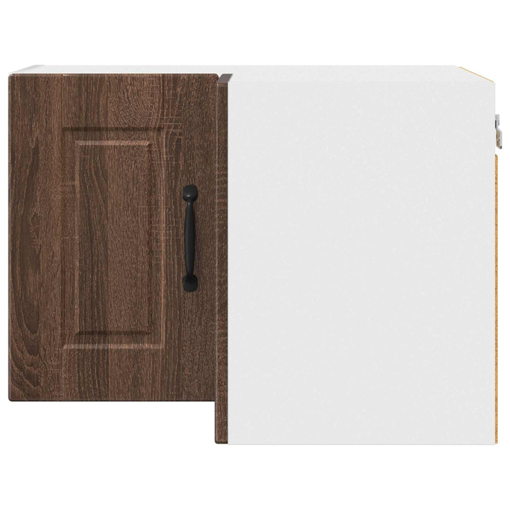 vidaXL Wand-Eckschrank PORTO Braun Eichen-Optik 57 x 57 x 40 cm