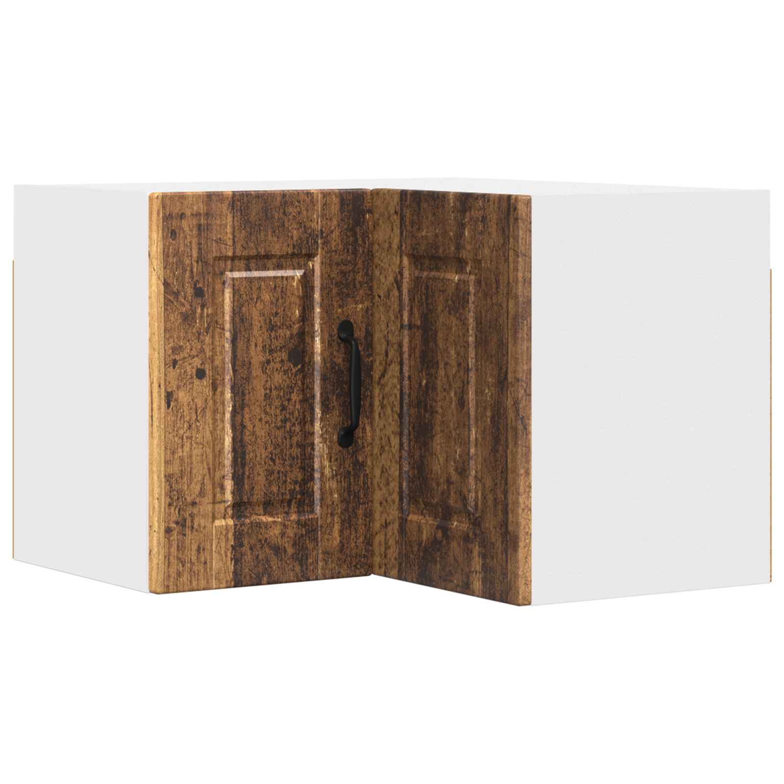 vidaXL Wand-Eckschrank PORTO Altholz 57 x 57 x 40 cm Holzwerkstoff