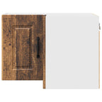 vidaXL Wand-Eckschrank PORTO Altholz 57 x 57 x 40 cm Holzwerkstoff