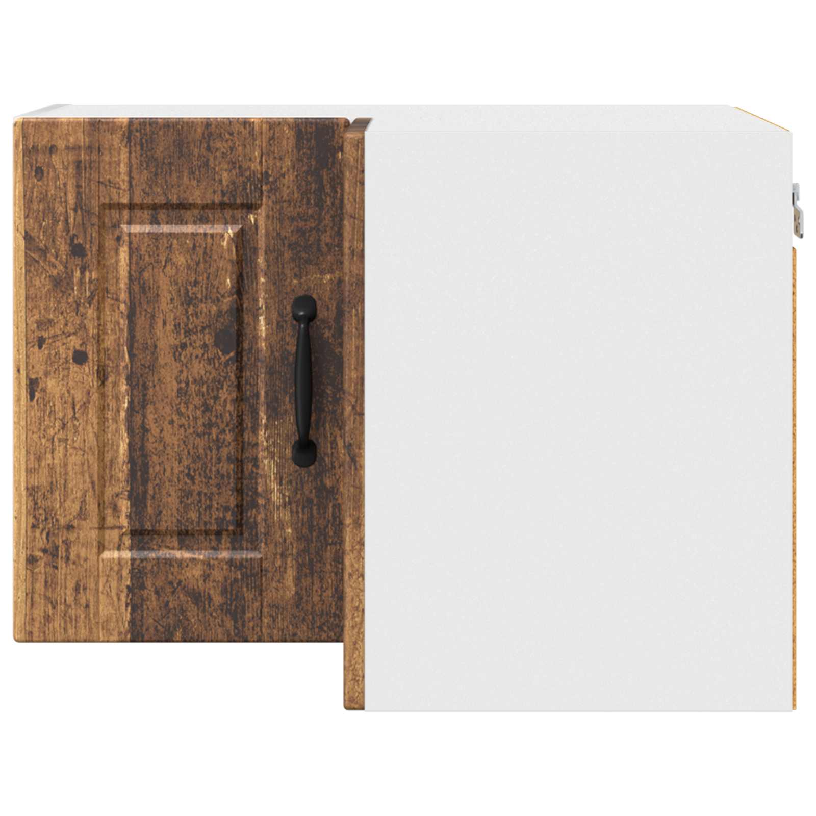 vidaXL Wand-Eckschrank PORTO Altholz 57 x 57 x 40 cm Holzwerkstoff