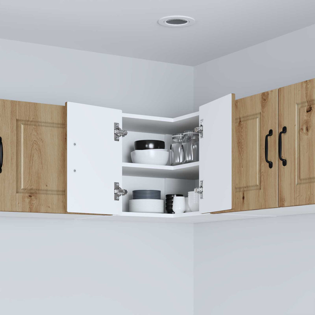 vidaXL Wand-Eckschrank PORTO Artisan-Eiche 57 x 57 x 40 cm