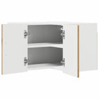 vidaXL Wand-Eckschrank PORTO Artisan-Eiche 57 x 57 x 40 cm