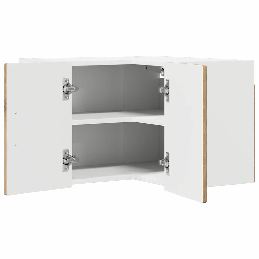 vidaXL Wand-Eckschrank PORTO Artisan-Eiche 57 x 57 x 40 cm