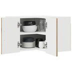 vidaXL Wand-Eckschrank PORTO Artisan-Eiche 57 x 57 x 40 cm