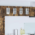 vidaXL Wandglas-Schrank PORTO 2 pcs Geräucherte Eiche 60 x 31 x 40 cm