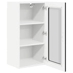 vidaXL Wandglas-Schränke PORTO 2 pcs Schwarz 40 x 31 x 80 cm