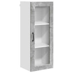 vidaXL Wandglas-Schrank PORTO Beton Grau 40 x 31 x 100 cm
