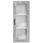 vidaXL Wandglas-Schrank PORTO Beton Grau 40 x 31 x 100 cm