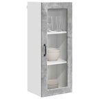 vidaXL Wandglas-Schrank PORTO Beton Grau 40 x 31 x 100 cm