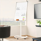 vidaXL Magnetisches Whiteboard Grau und Weiß 62 x 62,5 x 197 cm EPS