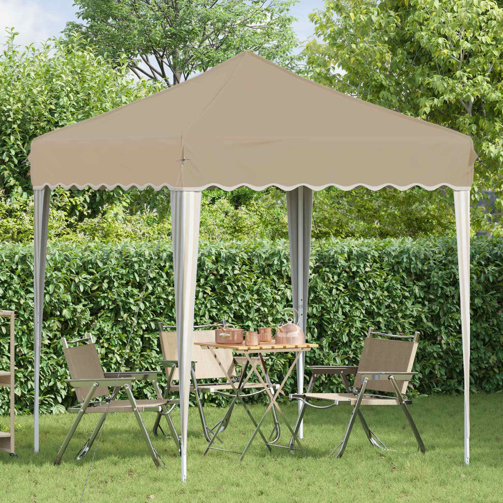 vidaXL Pop-up Partyzelt 195 x 195 x 245 cm Creme Oxford-Stoff