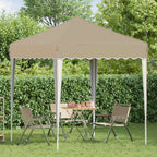 vidaXL Pop-up Partyzelt 195 x 195 x 245 cm Creme Oxford-Stoff