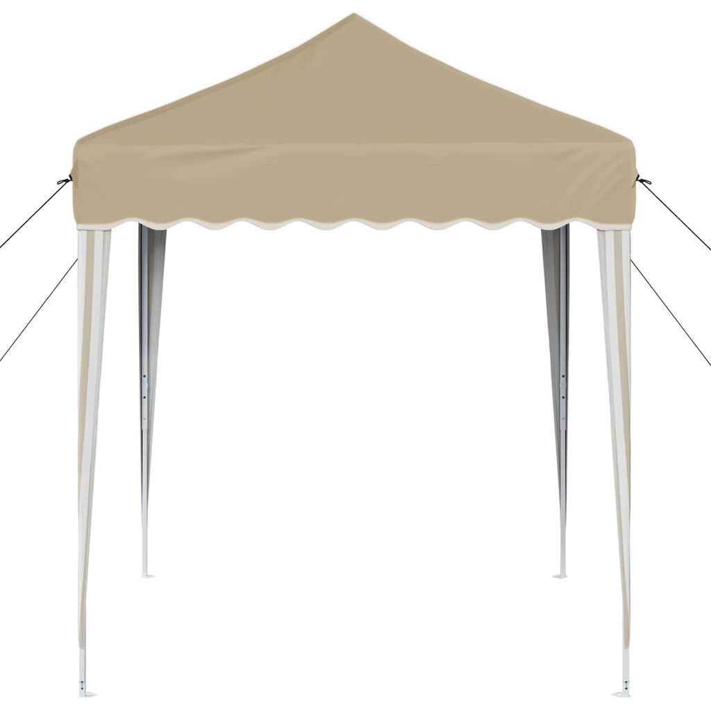 vidaXL Pop-up Partyzelt 195 x 195 x 245 cm Creme Oxford-Stoff