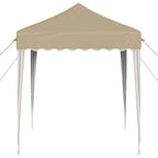 vidaXL Pop-up Partyzelt 195 x 195 x 245 cm Creme Oxford-Stoff